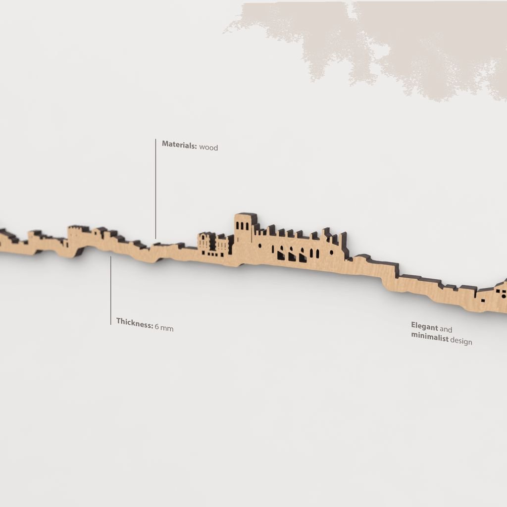 Skyline Huesca skyline in wood - Skylinecity