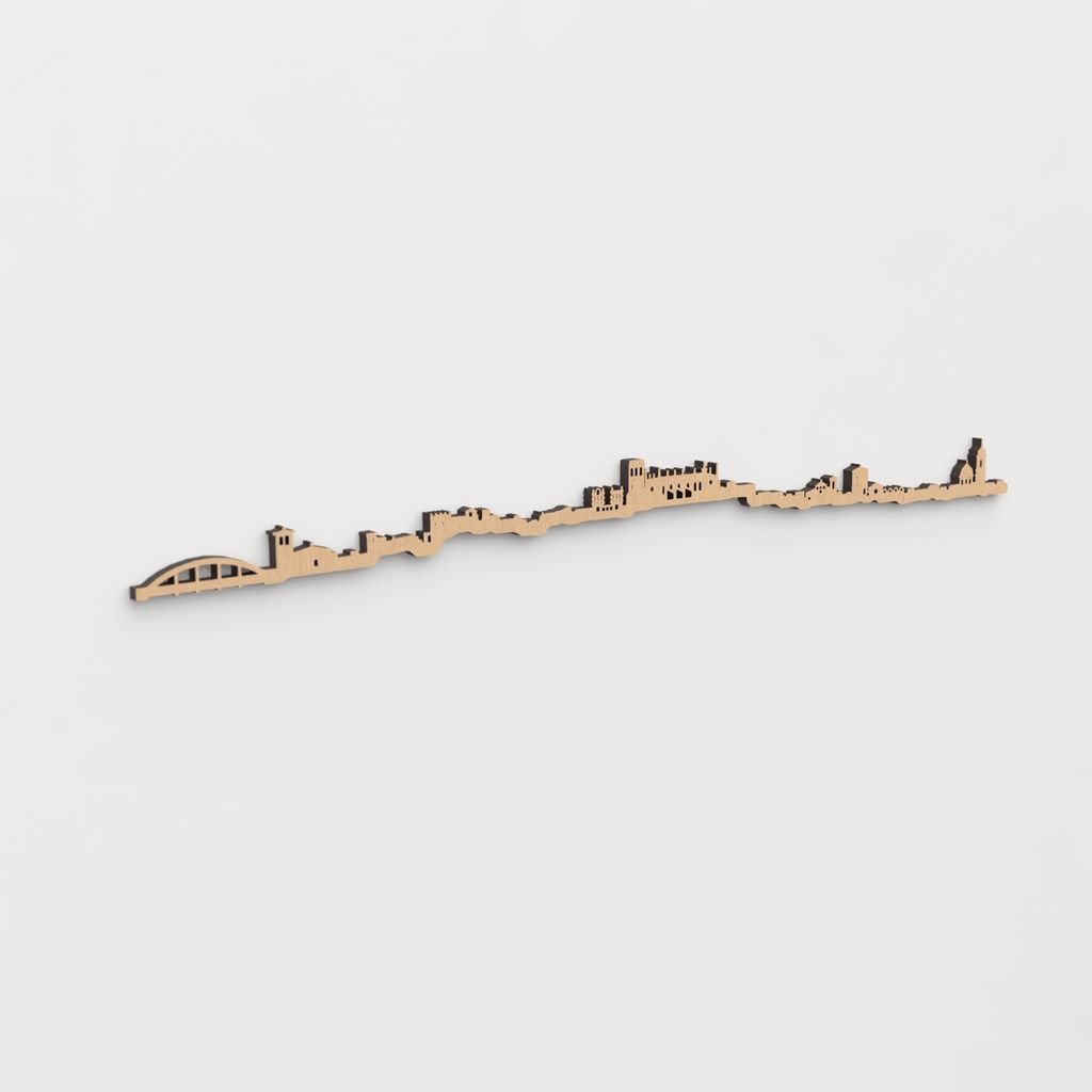 Skyline Huesca skyline in wood - Skylinecity