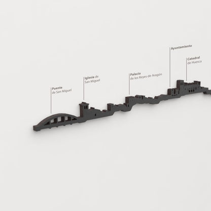 Skyline Huesca skyline in wood - Skylinecity