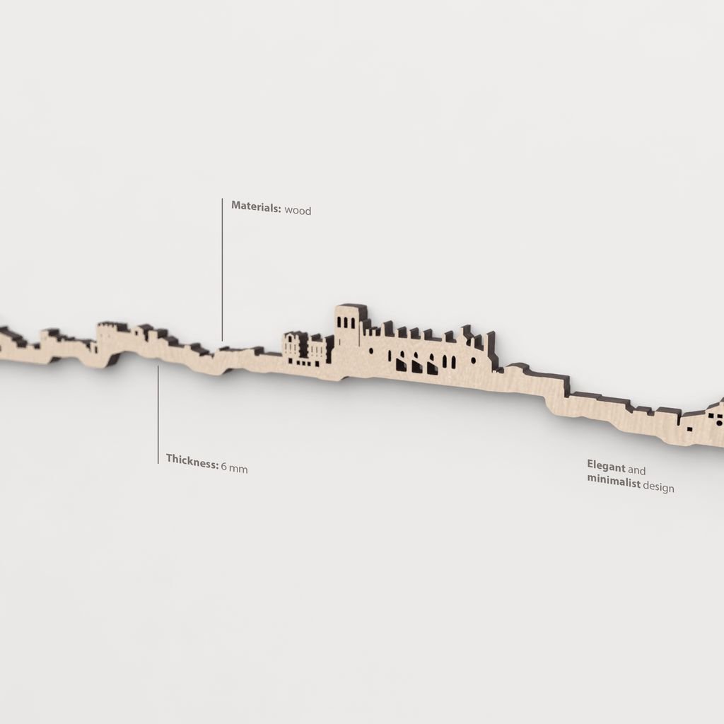 Skyline Huesca skyline in wood - Skylinecity