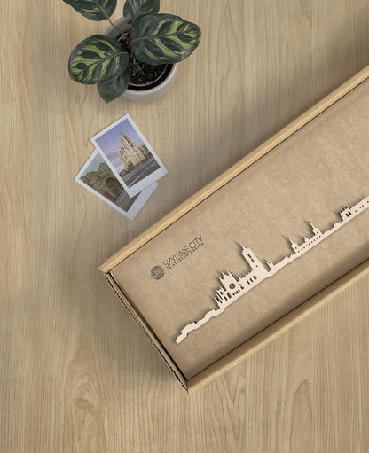 Skyline León skyline in wood - Skylinecity