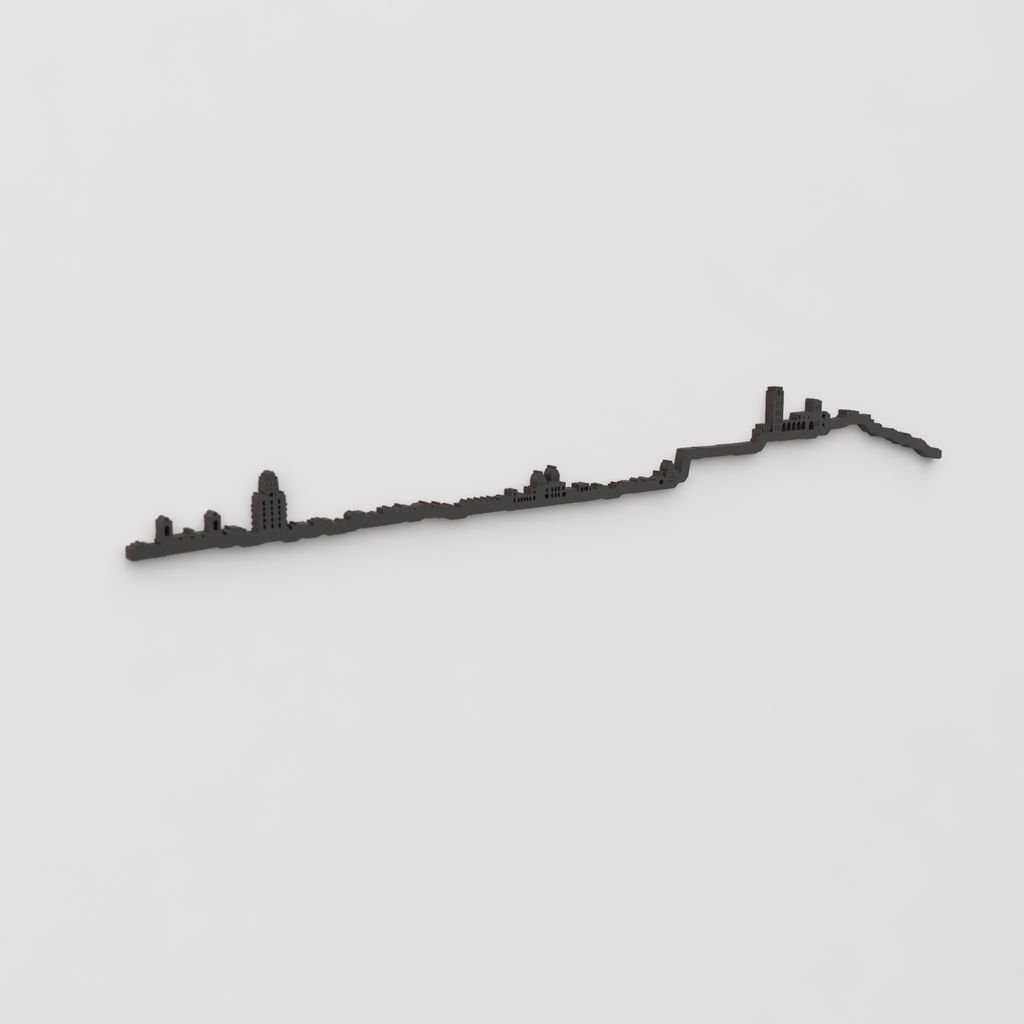 Skyline Lleida skyline in wood - Skylinecity