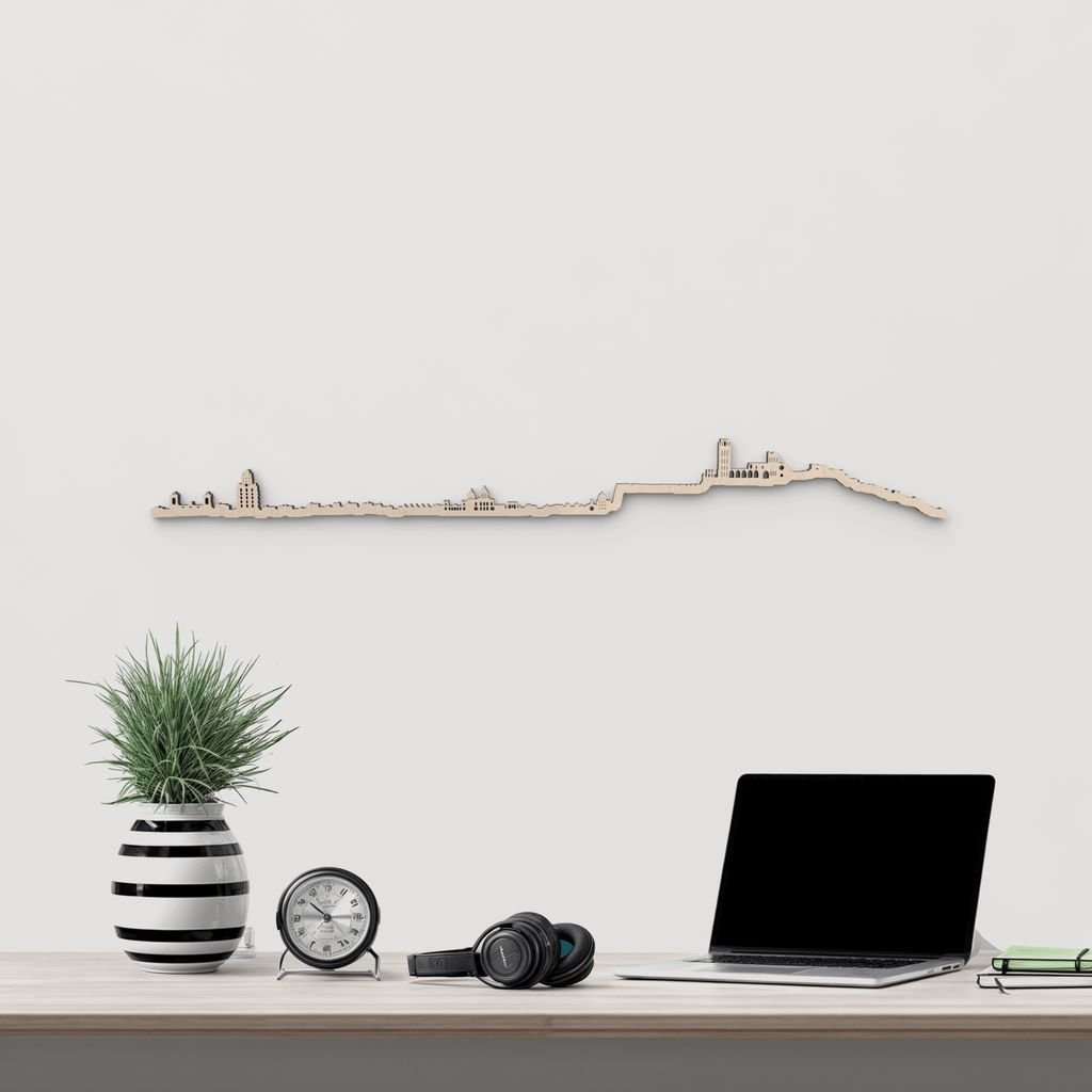 Skyline Lleida skyline in wood - Skylinecity