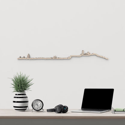 Skyline Lleida skyline in wood - Skylinecity