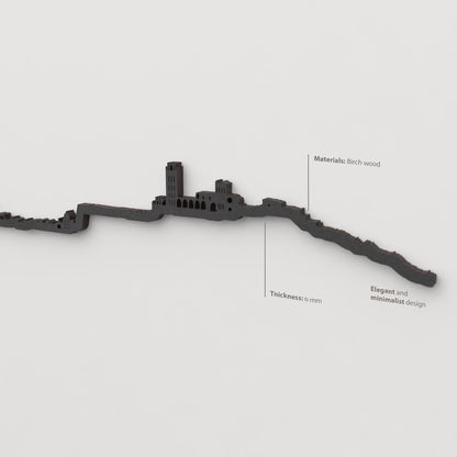 Skyline Lleida skyline in wood - Skylinecity