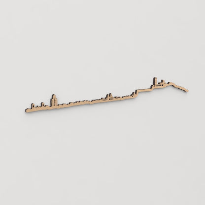 Skyline Lleida skyline in wood - Skylinecity