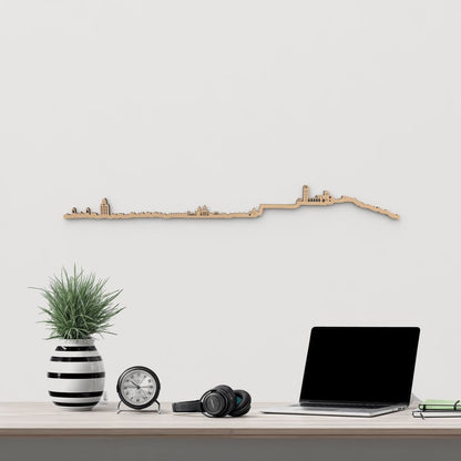 Skyline Lleida skyline in wood - Skylinecity