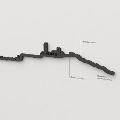 Skyline Lleida skyline in wood - Skylinecity