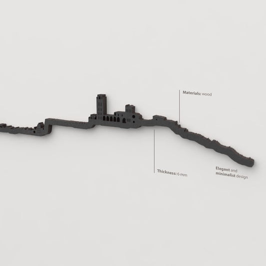 Skyline Lleida skyline in wood - Skylinecity