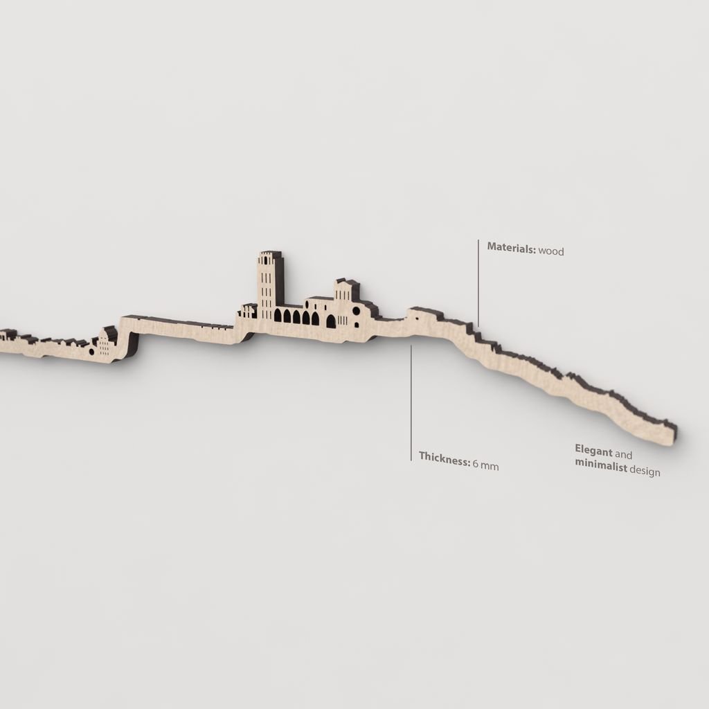 Skyline Lleida skyline in wood - Skylinecity