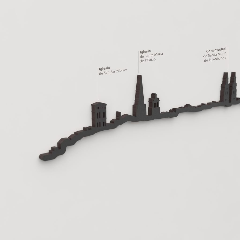 Skyline Logroño skyline in wood - Skylinecity