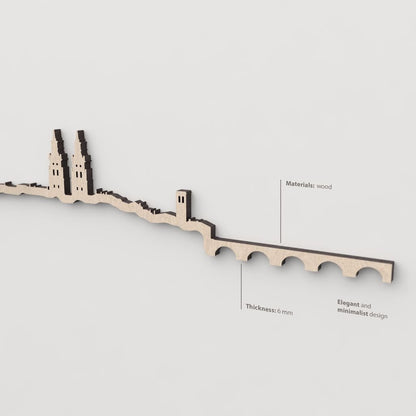 Skyline Logroño skyline in wood - Skylinecity