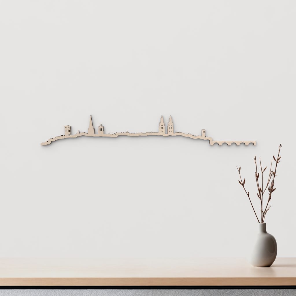 Skyline Logroño skyline in wood - Skylinecity