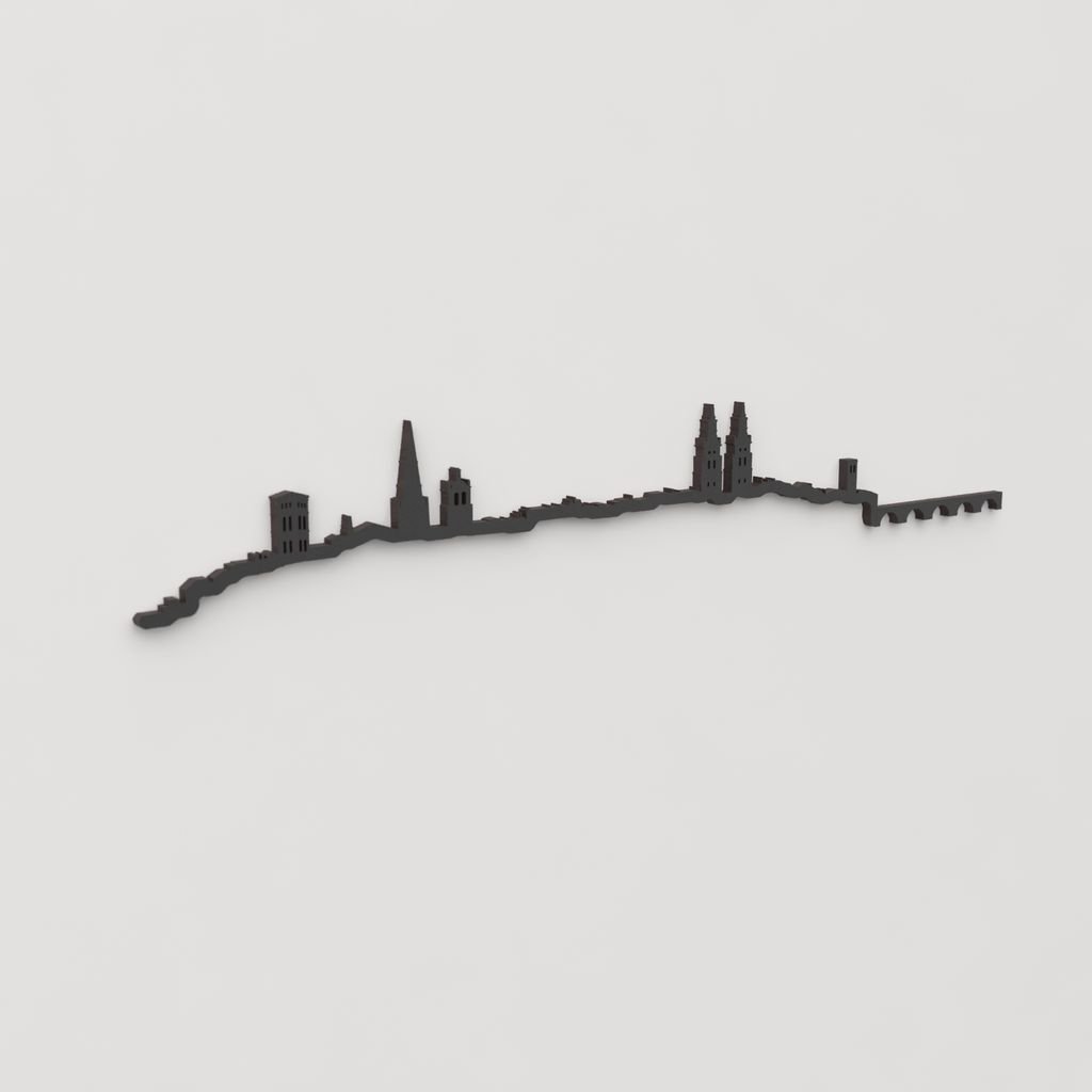 Skyline Logroño skyline in wood - Skylinecity