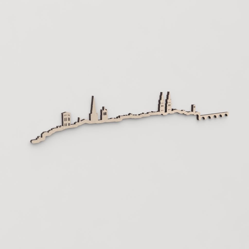 Skyline Logroño skyline in wood - Skylinecity