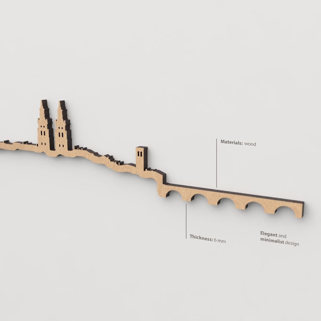 Skyline Logroño skyline in wood - Skylinecity