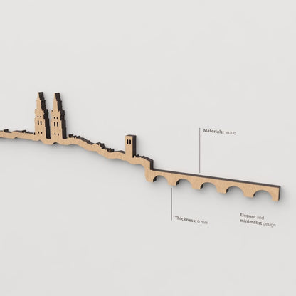 Skyline Logroño skyline in wood - Skylinecity