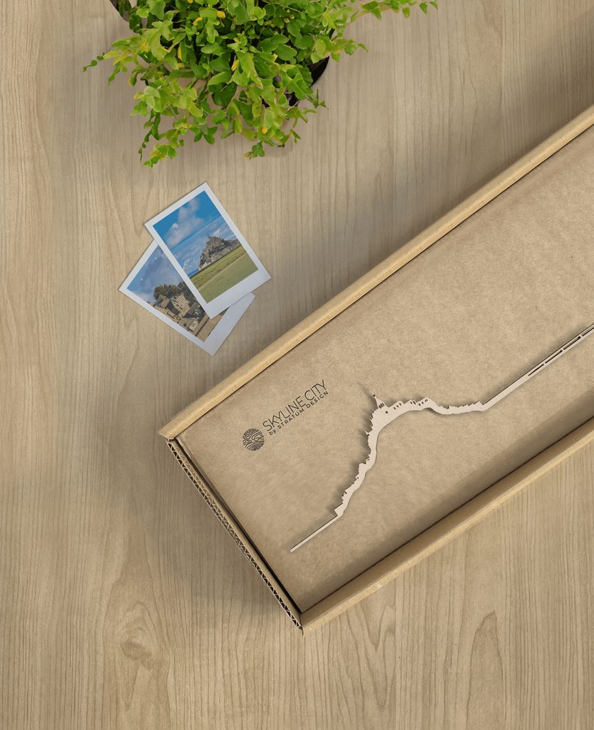 Skyline Mont Saint - Michel skyline in wood - Skylinecity