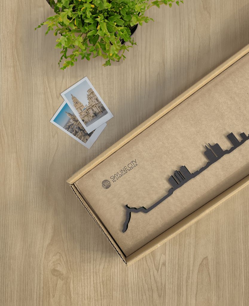 Skyline Murcia skyline in wood - Skylinecity