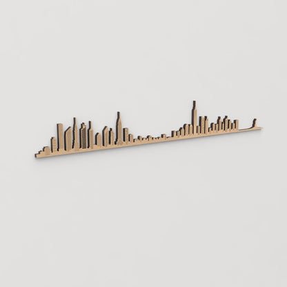 Skyline New York skyline in wood - Skylinecity