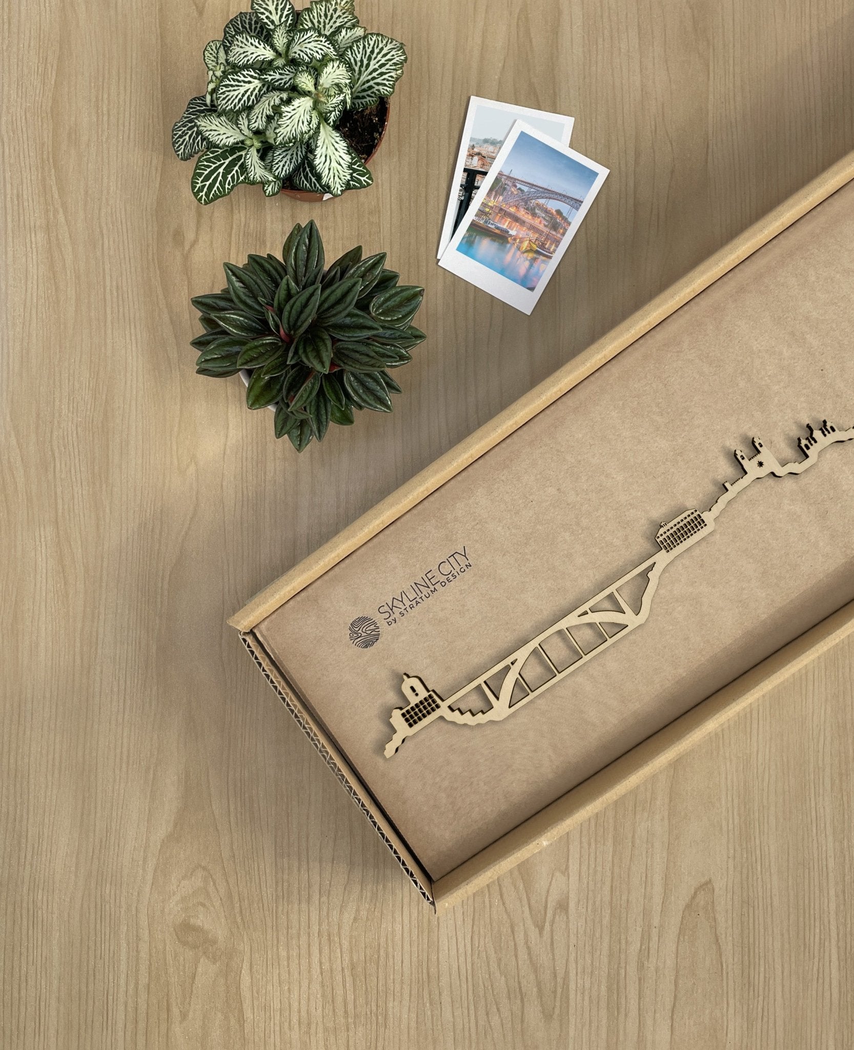 Skyline Oporto skyline in wood - Skylinecity