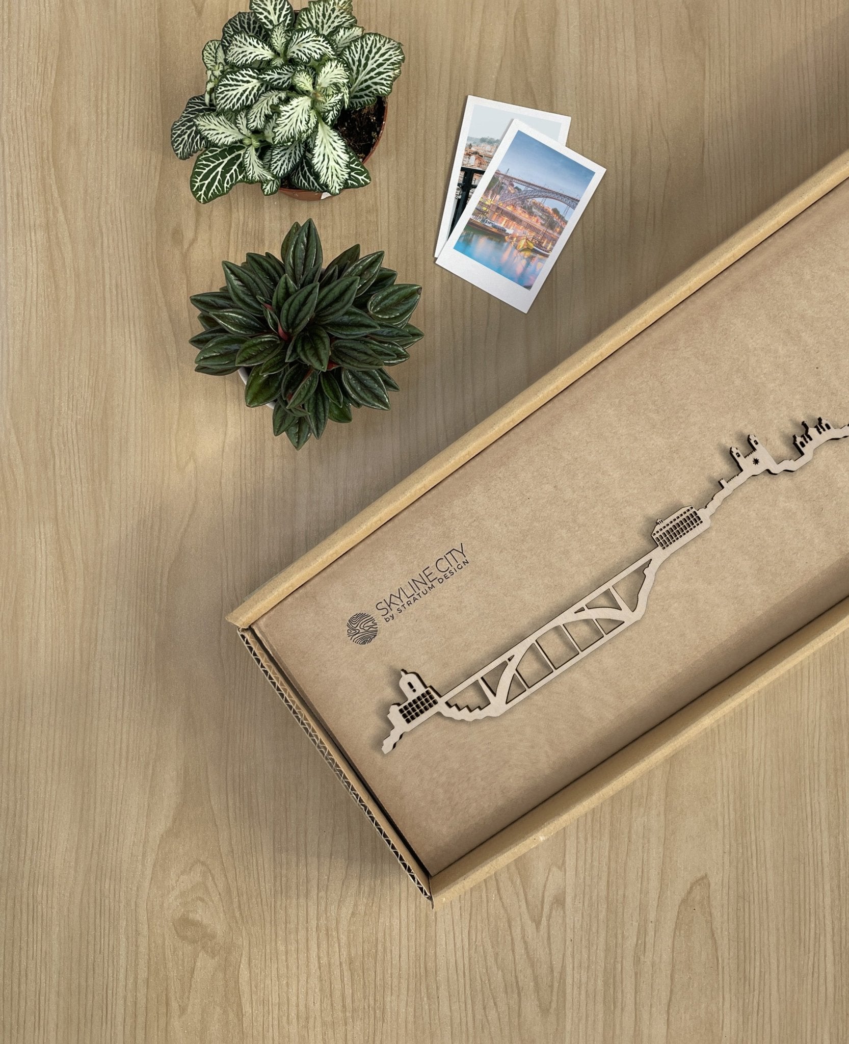 Skyline Oporto skyline in wood - Skylinecity