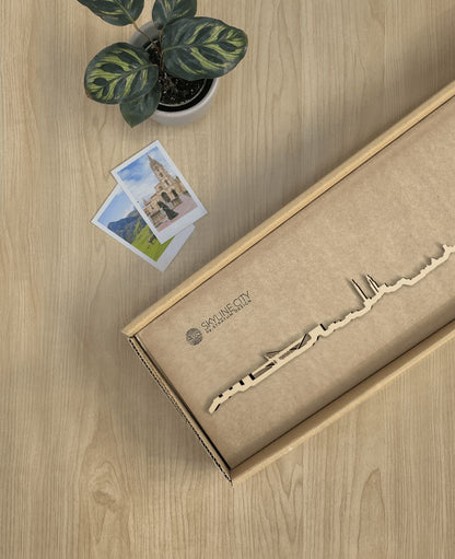 Skyline Oviedo skyline in wood - Skylinecity