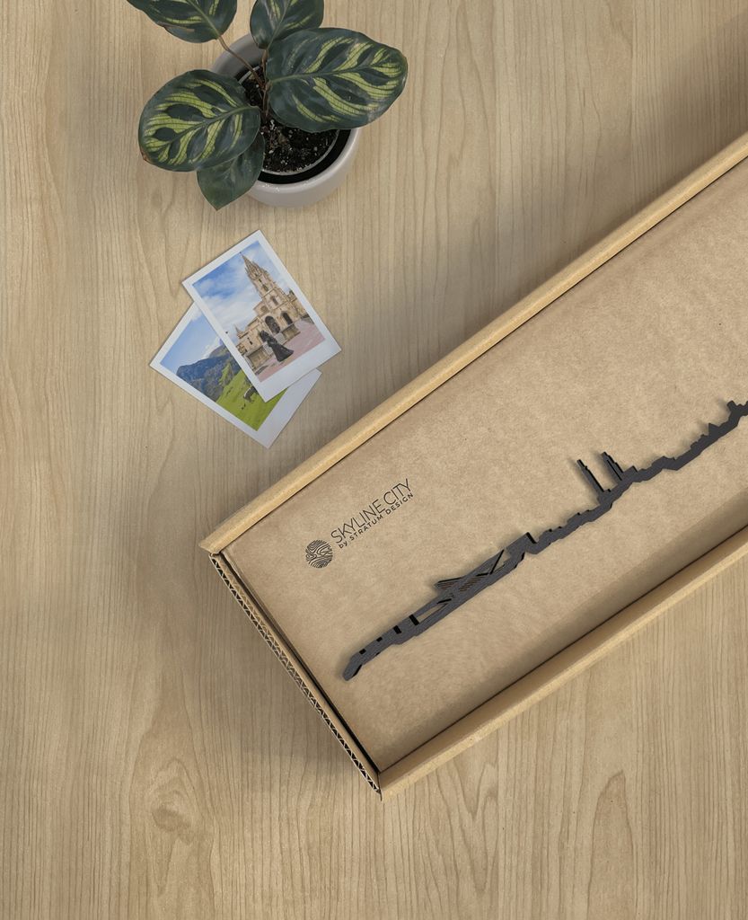 Skyline Oviedo skyline in wood - Skylinecity