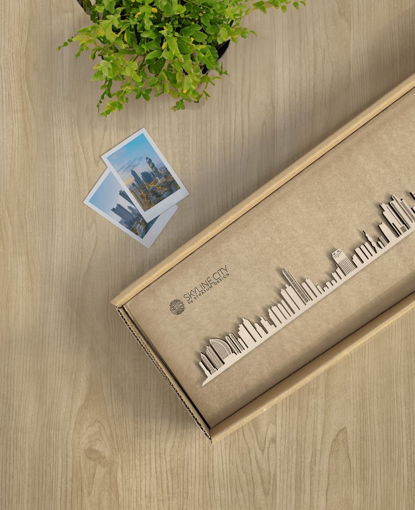 Skyline Panamá skyline in wood - Skylinecity