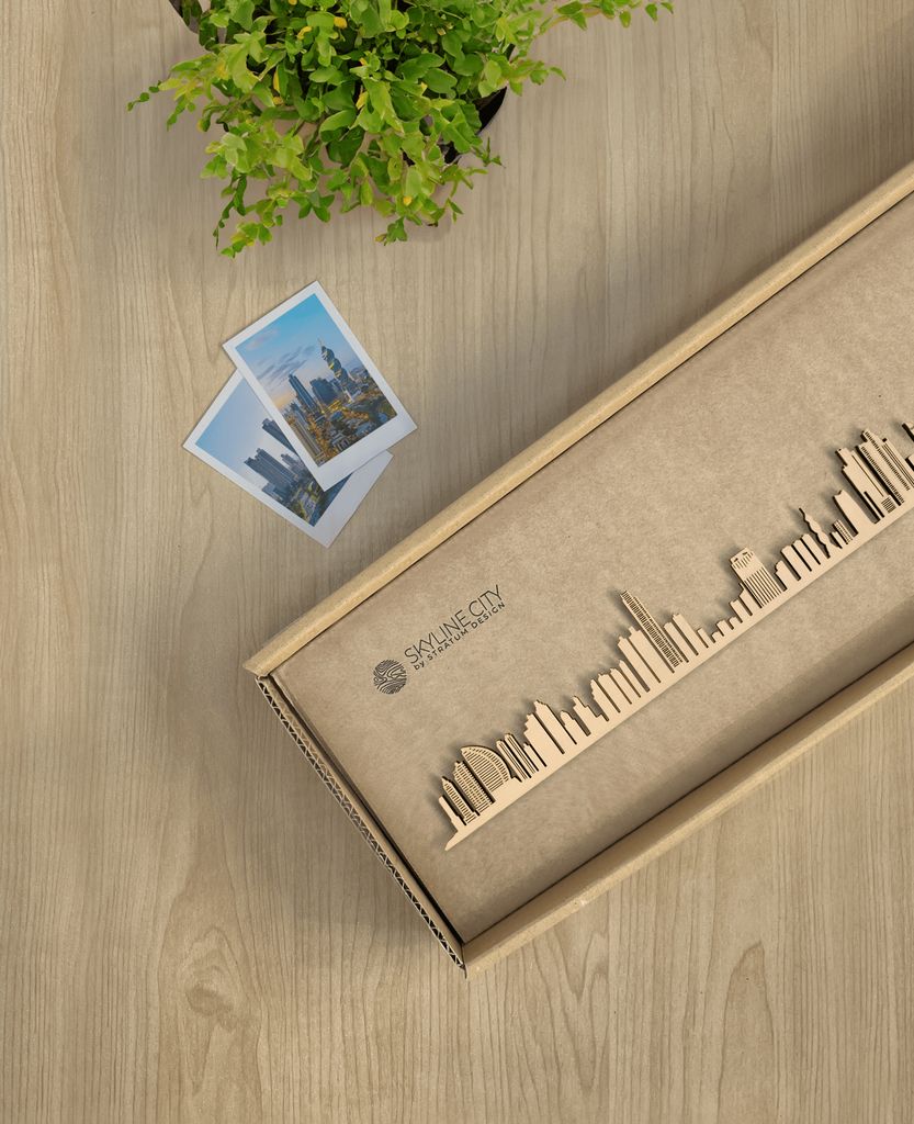 Skyline Panamá skyline in wood - Skylinecity