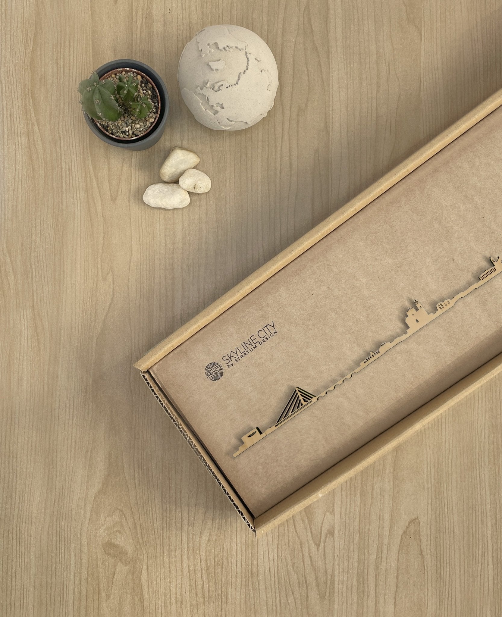 Skyline Pontevedra skyline in wood - Skylinecity