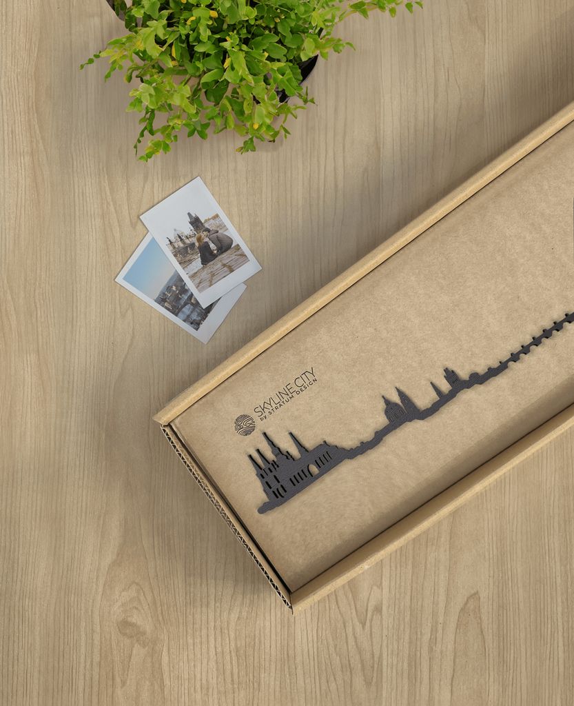 Skyline Praga skyline in wood - Skylinecity