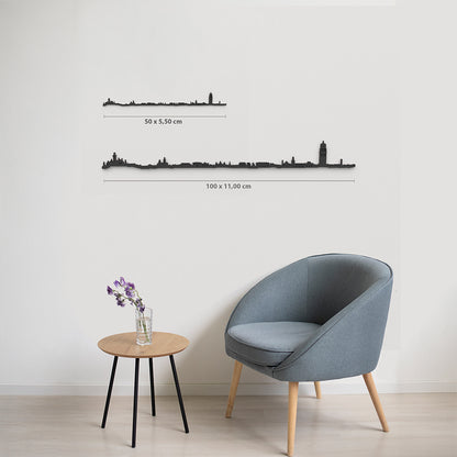 Comparativa 50 cm vs 100 cm del skyline Reus en salón.