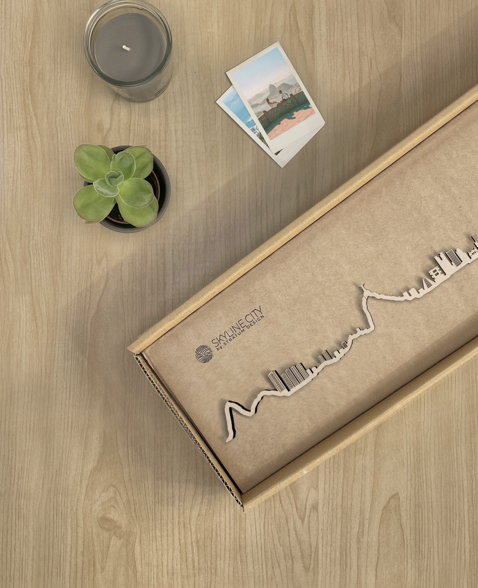 Skyline Río de Janeiro skyline in wood - Skylinecity