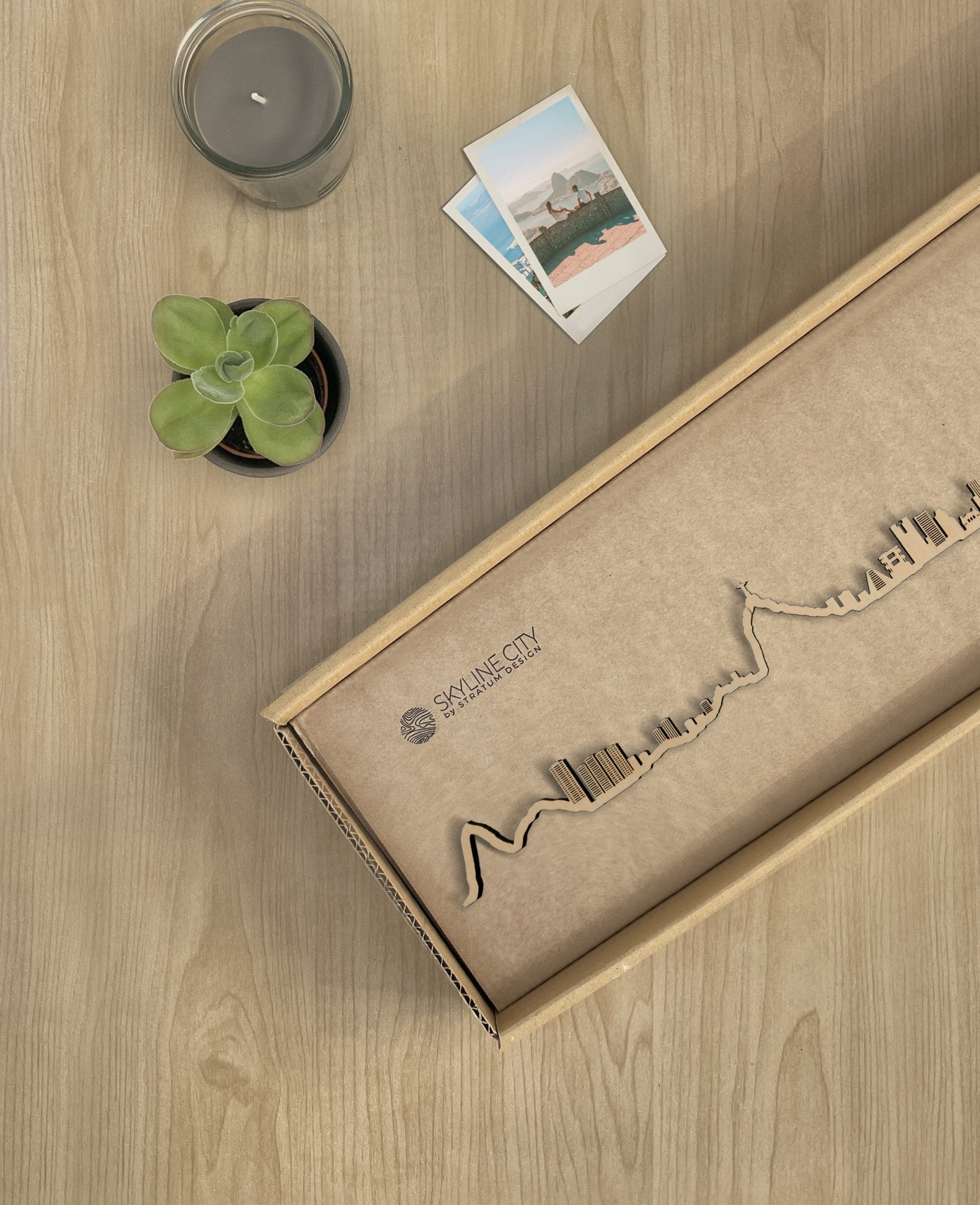 Skyline Río de Janeiro skyline in wood - Skylinecity