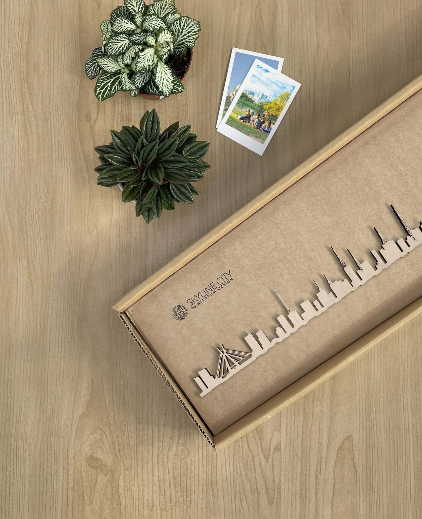 Skyline São Paulo skyline in wood - Skylinecity