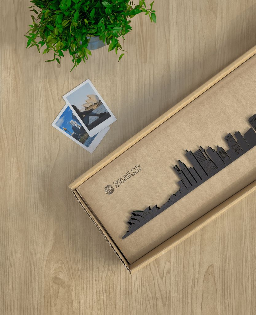 Skyline Sidney skyline in wood - Skylinecity