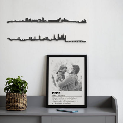 Skyline Valencia y zaragoza skyline in wood - Skylinecity