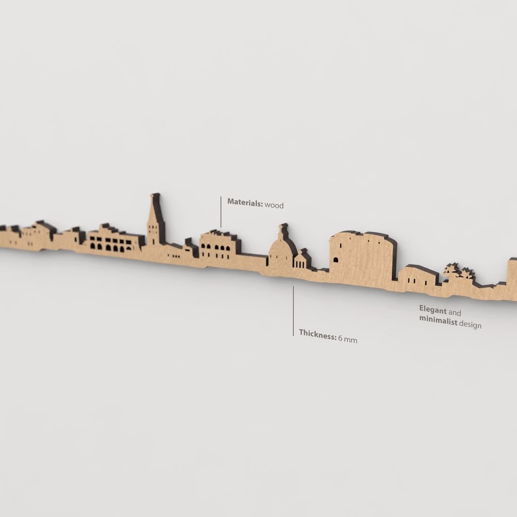 Textura de la madera marrón en el skyline Alghero.