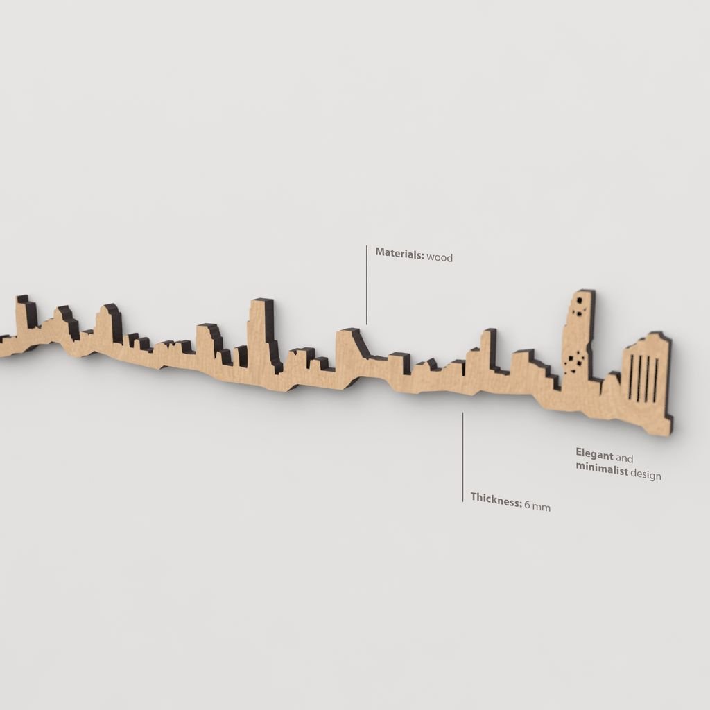 Textura de la madera marrón en el skyline Bangkok.