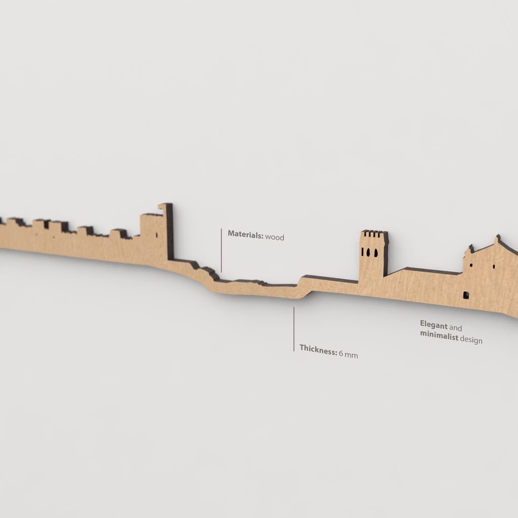 Textura de la madera marrón en el skyline Banos de la Encina.