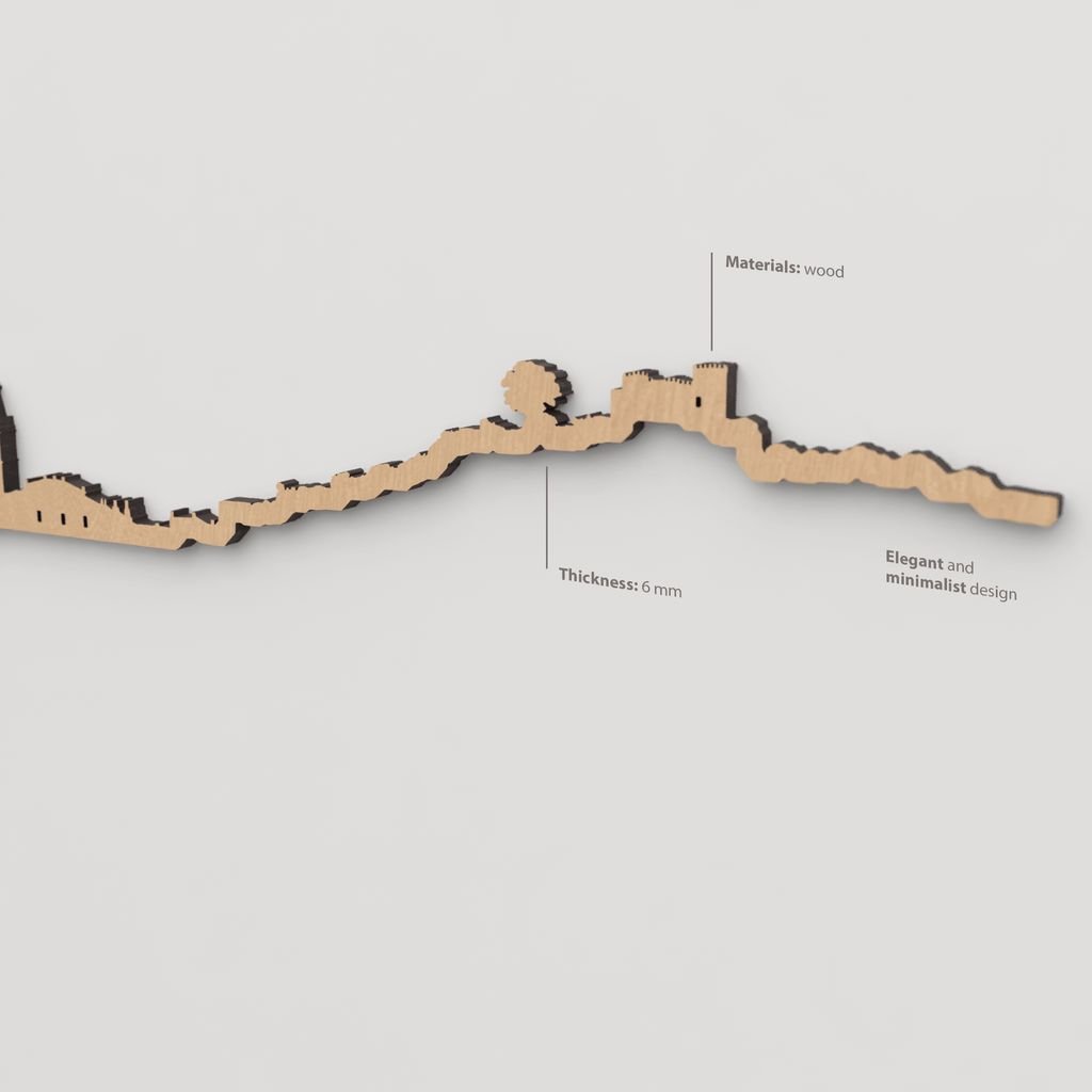 Textura de la madera marrón en el skyline Cortegana.