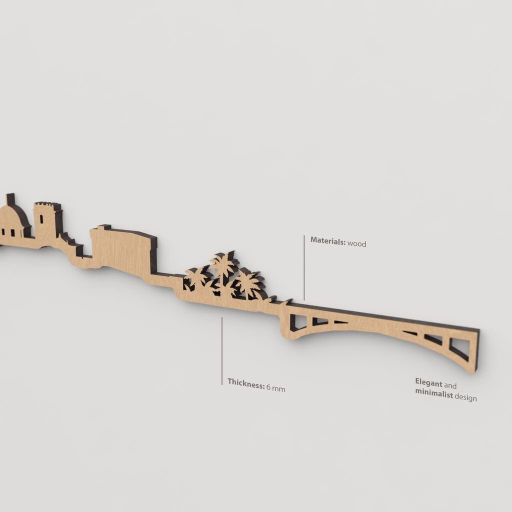 Textura de la madera marrón en el skyline Elche.