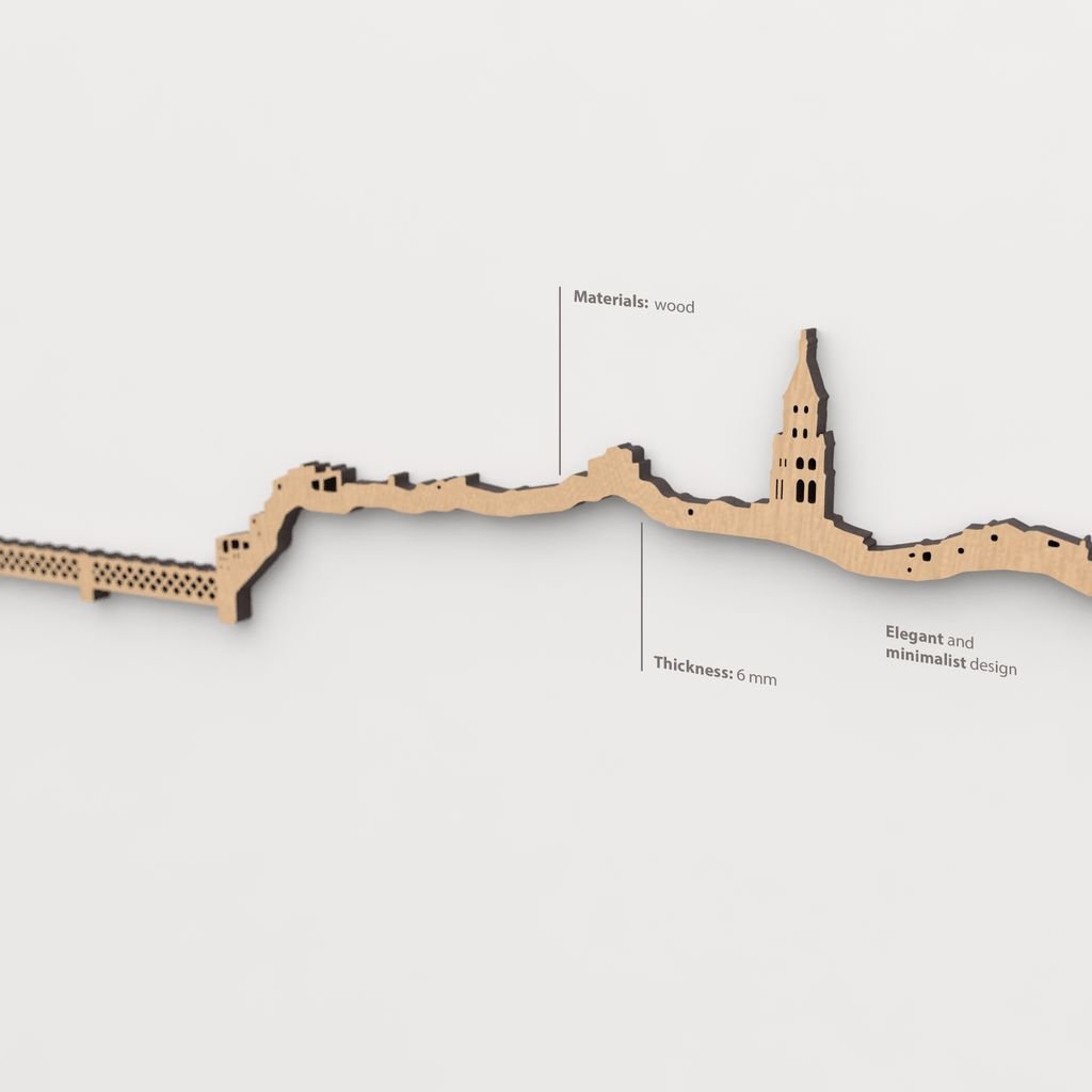 Textura de la madera marrón en el skyline Fraga.