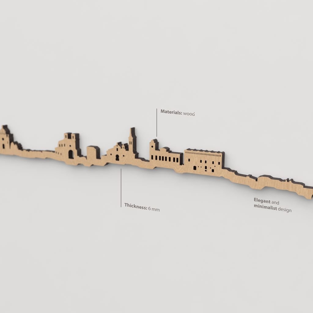 Textura de la madera marrón en el skyline Guadalajara.