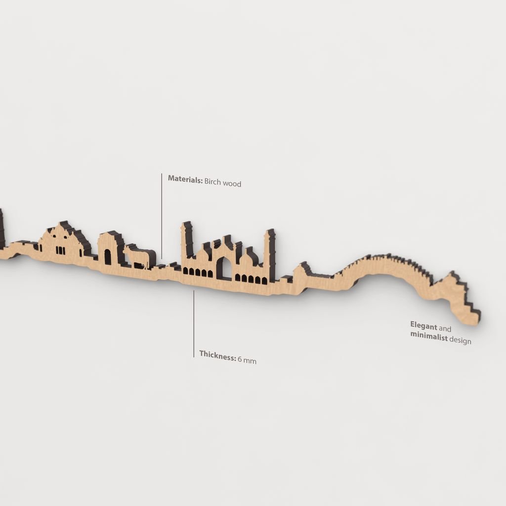 Textura de la madera marrón en el skyline India.