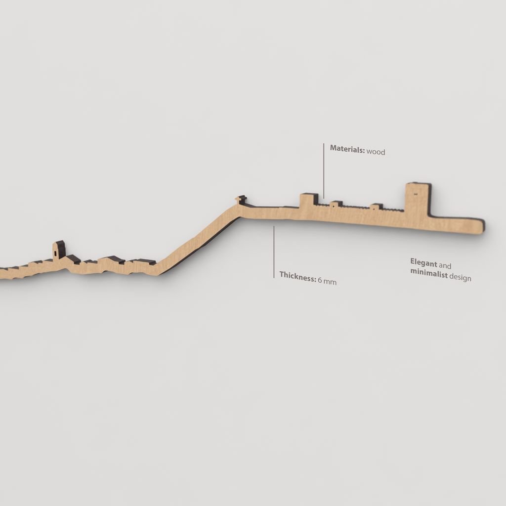 Textura de la madera marrón en el skyline Jaén.