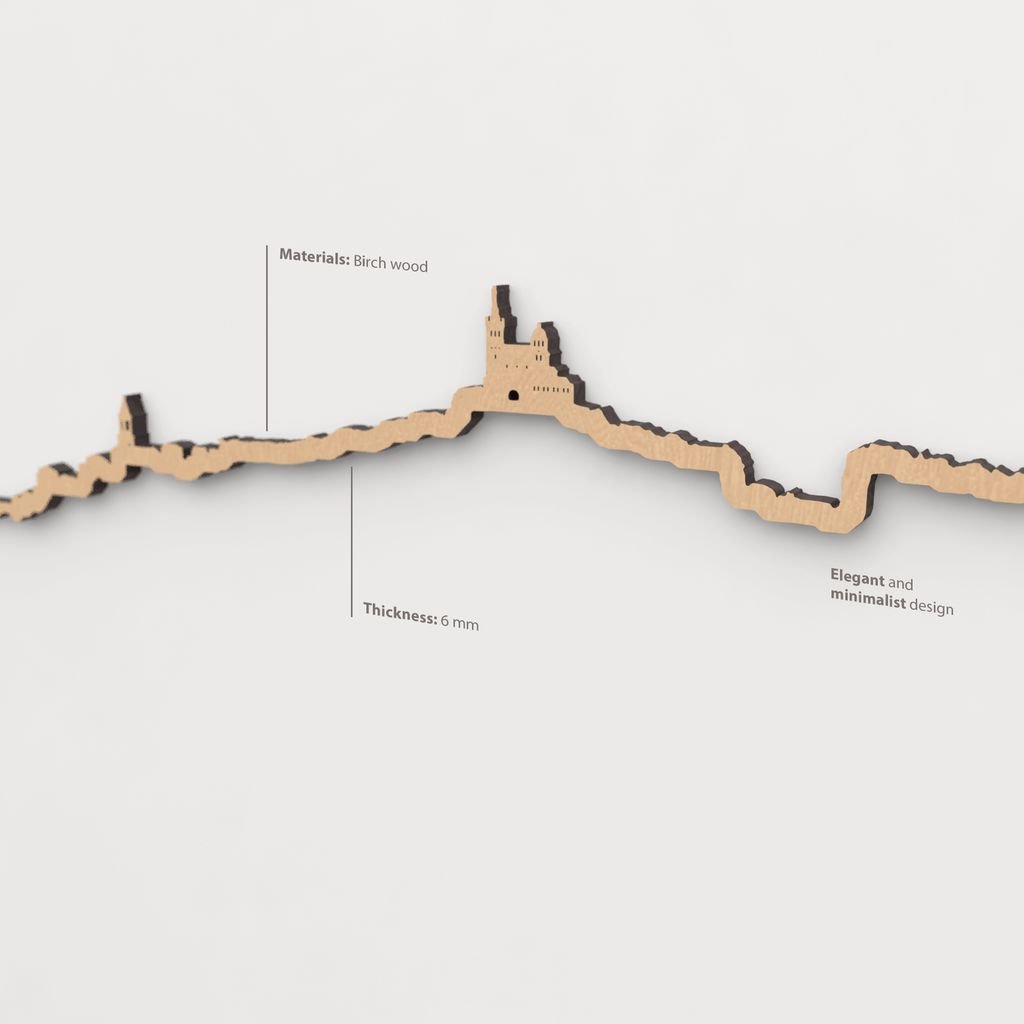 Textura de la madera marrón en el skyline Marsella.