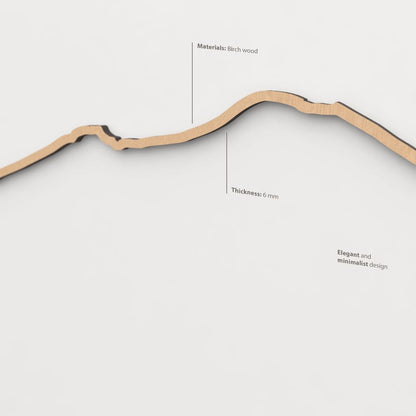 Textura de la madera marrón en el skyline Monte Vesubio.