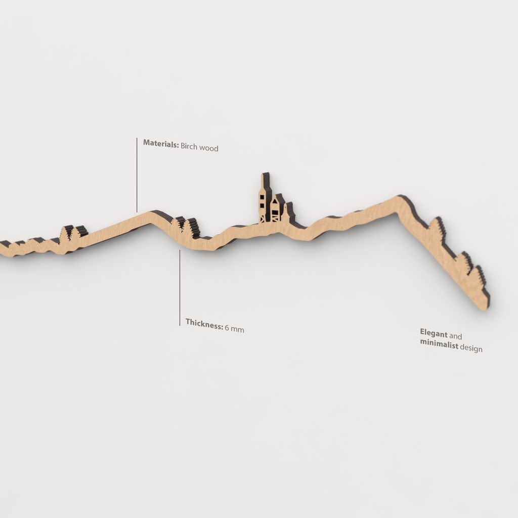 Textura de la madera marrón en el skyline Navacerrada.
